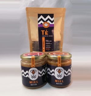 2 Miel Nativa de 500 grs. + 100 grs. Té con sabor