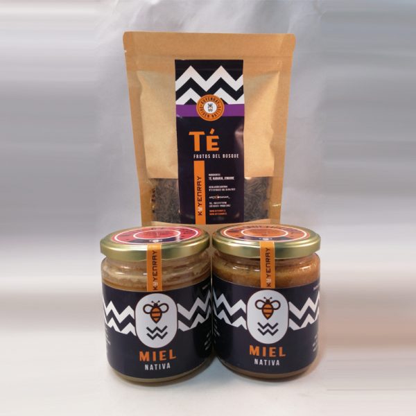 2 Miel Nativa de 500 grs. + 100 grs. Té con sabor